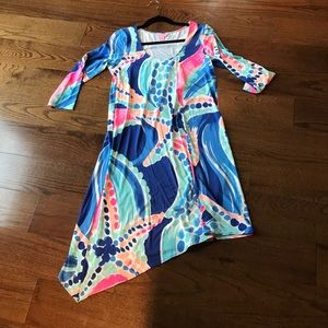 Lilly Pulitzer asymmetrical dress